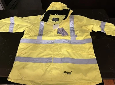 Nueva chaqueta pesada Viking Journeyman 3000 Hi-Viz amarilla CSX RAILROAD, 2XL Foto 1 de 4