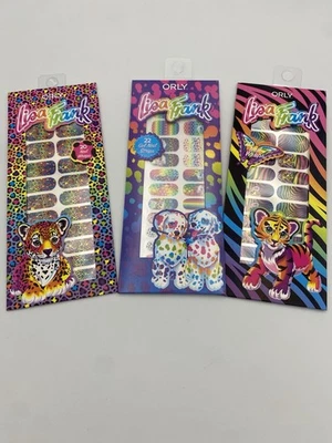 Lisa Frank Dolphin Cachorro Guepardo Gatito Tigre ORLY 20 Unidades Envolturas de Uñas ¡NUEVO ¡Raro! Foto 1 de 4
