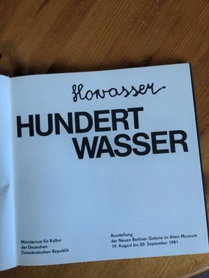 Hundertwasser Buch Im Schwarzen Leineneinband Buch Gebunden Deutsch - Bild 1 von 4