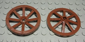 Lego Ruota Carro 4x4 Nuovo Marrone 2 Pezzi - Foto 1 di 1