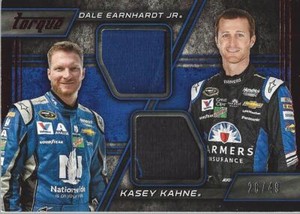 2016 Panini Torque Pairings Materials Red #3 Dale Earnhardt Jr. Kasey Kahne /49 