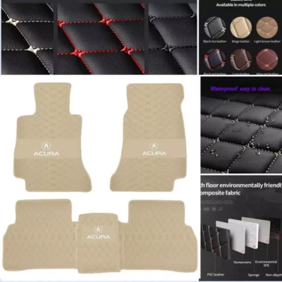 For Acura ILX MDX RDX TL RL TLX ZDX CDX TSX Car Floor Mats Waterproof Auto Mats Foto 1 de 4