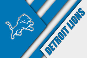 Detroit Lions NFL Team Logo football art mural imprimé cadeau fan AFFICHE/TOILE