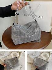 Shiny rhinestone shoulder bag evening dress women's luxury wallet handbag