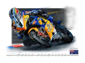 World Champions CORSER TROY SUPER BIKE WORLD CHAMPION A2 FRAMED PRINT (W11) - Picture 1 of 1