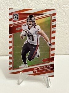 Hayden Hurst 2021 Optic Red And White Stripes Prizm SSP No.152