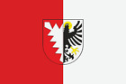 Aufkleber Grömitz  Flagge 12 x 8 cm Autoaufkleber