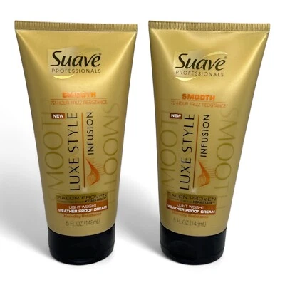 (2) Crema de infusión suave estilo lujo suave suave 5 oz resistencia al frizz Foto 1 de 2