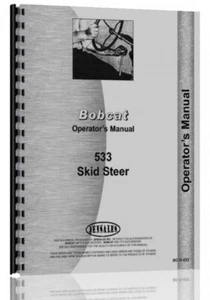 Bobcat 533 Skid Steer Loader Operators Owners Manual - Picture 1 of 4