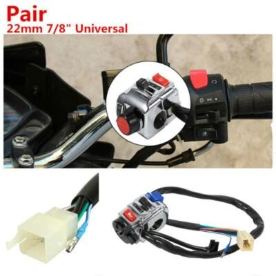 Переключатель пуска сигнала поворота руля мотоцикла для Honda 2 штуки - Изображение 1 из 4
