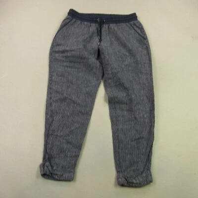 Pantalones Athleta Mujer 10 Azul Ligeros Pierna Recta Informales Cordón Foto 1 de 4