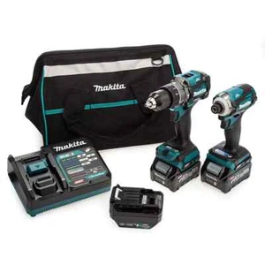 Makita Dk0114G202 40Vmax Xgt Combi Drill & Impact Driver Twin Pack (2 X 2.5Ah) - Picture 1 of 4