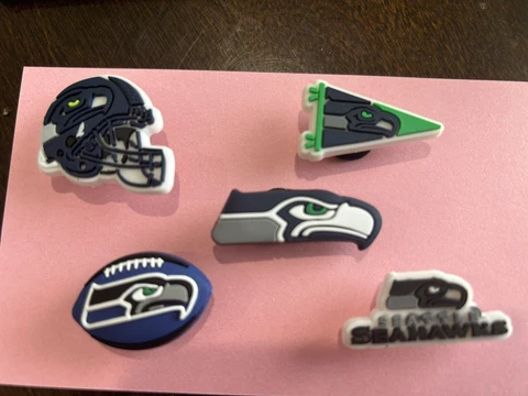 NFL Croc Shoe Charms Lot 5 Seahawks Cover