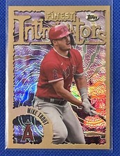 2023 Topps Finest Flashbacks Refractor MIKE TROUT Los Angeles Angels 67