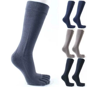 Calze uomo cotone lunghe cinque dita cotone punta traspirante deodorante Q6Y5 - Foto 1 di 13
