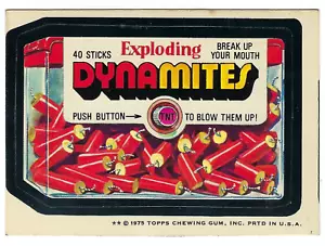 1975 Topps Wacky Packages 15th Series 15 DYNAMITES NM-O/C - Bild 1 von 1