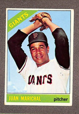 1966 Topps #420 - Juan Marichal - San Francisco Giants - Small Crease
