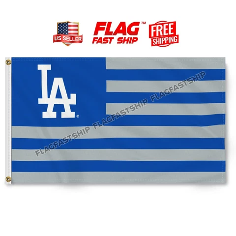LA Dodgers Flag 3X5 Banner Logo Baseball W Grommets Fast FREE Shipping Us Seller Cover