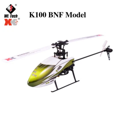 Wltoys XK K100 RC Helicopter 6CH 3D 6G System Single Paddle BNF RC Aircraft UK - Image 1 of 4