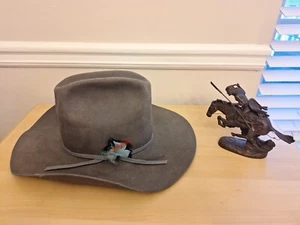 Resistol Western Cowboy Hat 7 1/4 4 XXXX Beaver ( Gray) Texas USA - Bild 1 von 11
