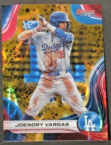 Joendry Vargas 2024 Bowman's Best Top Prospect Gold Lava Refractor Rookie 37/50 - Imagen 1 de 2