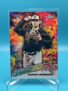 2023 Topps Logofrattore cromato Gunnar Henderson RC Rookie Future Stars Orioles - Foto 1 di 2