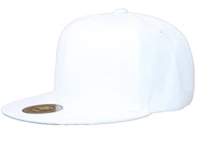 New Solid Flatbill Snapback hat - Picture 1 of 8