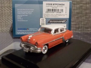 Model Car, Pontiac Chieftain - 1954 Coral and White, 1/87 New Oxford 87PC54004 - Picture 1 of 4