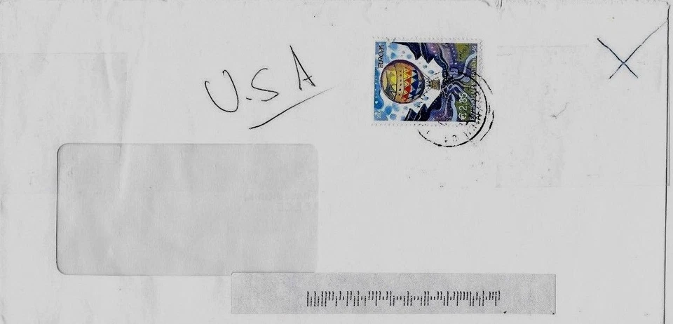 GREECE 2004 COVER TO USA EUROPA HOT AIR BALLOON - Image 1 of 1