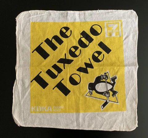 Vintage Pittsburgh Penguins NHL 7-Eleven The Tuxedo Rally Towel Cover