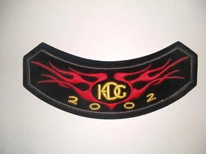 NWOT HARLEY DAVIDSON HOG 2002 RED FLAMES EMBROIDERED PATCH MOTORCYCLE - Picture 1 of 1