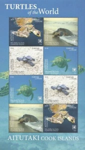 Aitutaki 2020 - Turtles of the World, Part 1 - Sheetlet - MNH - Picture 1 of 1