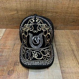 Silver Color Plated Hat Artisanal MeshBack Gris Gorra Artesanal Platidado Charro - Picture 1 of 12