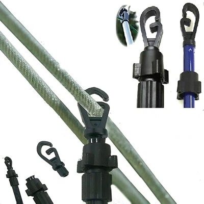 EXTENDABLE PROP LINE CLOTHES WASHING POLE OUTDOOR SUPPORT DRYOVER2.2M METAL GREN - Image 1 of 3