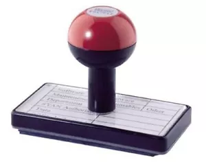 Estampilla de mano de goma de garaje sin teñido automático excelente servicio e historial de automóviles - Imagen 1 de 1