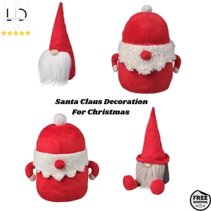 IKEA VINTERFINT Rojo Papá Noel Adorno Navidad Hogar Estatuilla Peluche Decoración Nuevo - Imagen 1 de 9