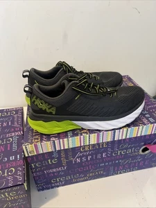 Scarpe da corsa Hoka One One Arahi 3 donna taglia 7 nere verdi a rete - Foto 1 di 23