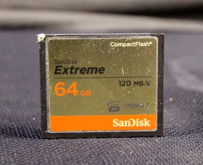 SanDisk CF Extreme 64GB 120MB/s CompactFlash Memory Card SDCFXS-64G - Image 1 of 2