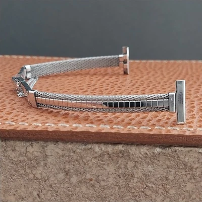 Correa de reloj vintage de 1/2" llena de oro blanco JB Champion para damas sin usar años 60 Foto 1 de 4