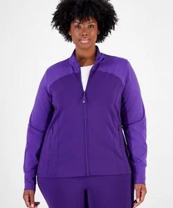 Ideology Women's Push-it Purple Ombre Zipper Athletic Fitness Jacket Sz XL NWT. - Picture 1 of 3