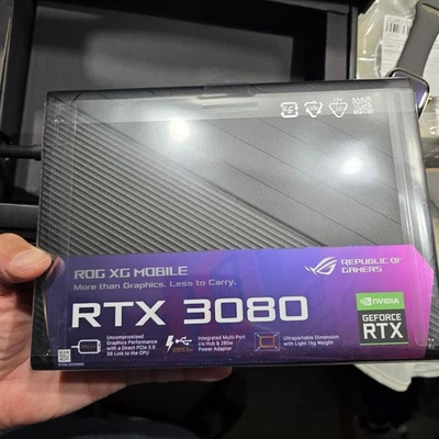 ASUS ROG XG Mobile eGPU Dock - 150W RTX 3080 16GB GDDR6 - GC31S - New - Fast Shp - Image 1 of 4