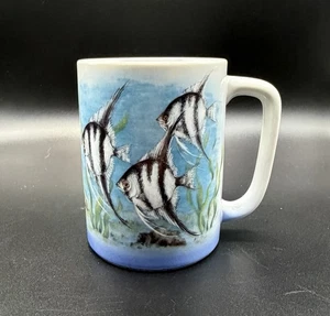 Vintage Otagiri Angel Fish Coffee Cup Mug Japan 10oz - Picture 1 of 6