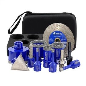 12pc/kit Vacuum Brazed Diamond Drilling Core Bit for Tile Porcelain Cutting Disc - Picture 1 of 8