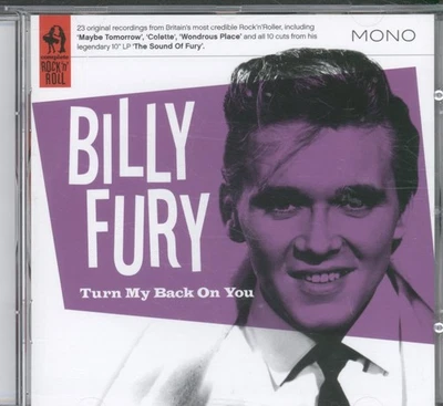 Billy Fury Turn My Back On You CD UK Snapper Music 2011 SROLLCD837 - Bild 1 von 3