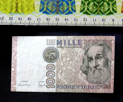 ( CNDAN 0.20 ) , ITALY  banknote   , 1000 Lire . - Image 1 of 3