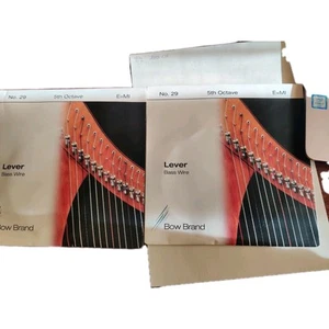 Bow Brand 2 corde arpa Celtica Bass Wire Lever MI 5 Ottava - Foto 1 di 3
