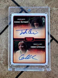 Joseph Quinn Grace Van Dien 2023 Zerocool Dual Auto Eddie & Chrissy - Picture 1 of 2