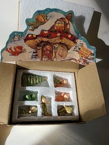 Rare 1994 Enesco Boo-Boos Christmas Set Collection In Box #340049 ELVES Pixies - Bild 1 von 11