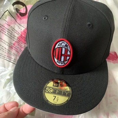 New Era AC Milan 59FIFTY Black Hat 71/2  Size - Image 1 of 4