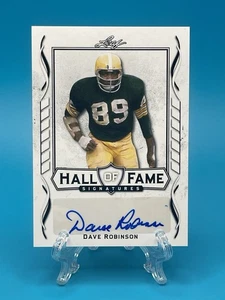 2021 Leaf Hall of Fame Signatures Dave Robinson #HPF-DRI (Auto) - Bild 1 von 2